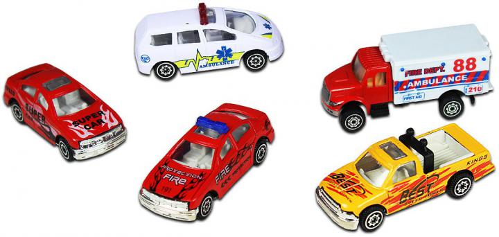 GearBox Autíčka 1:64, sada 5ks