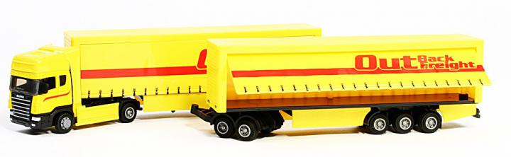 GearBox Kamion s návěsem, žlutá