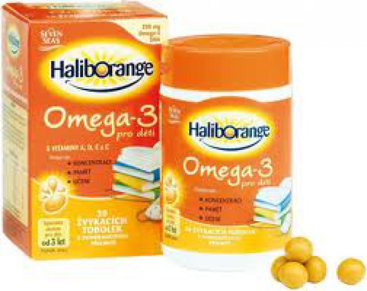 Haliborange Omega-3 Pro děti 30 tobolek pomeranč
