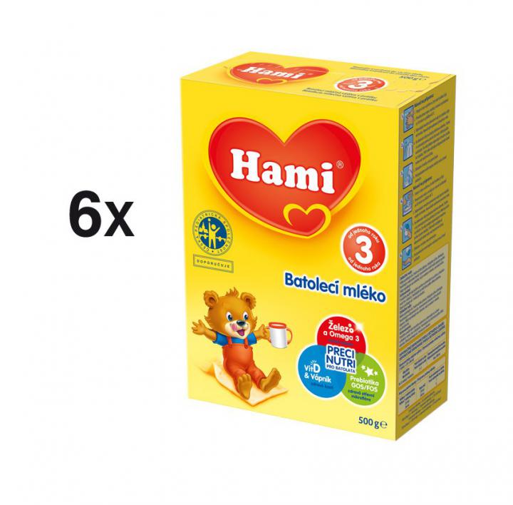 Hami 3 Batolecí mléko - 6 x 500g