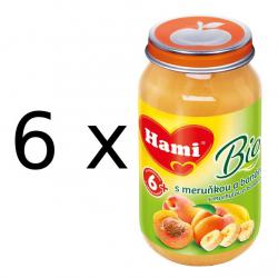 Hami BIO S meruňkou a banány - 6 x 200g