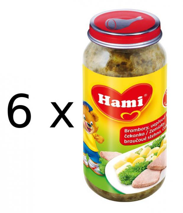 Hami Brambory s vepřovou kýtou a čekankou - 6x250g