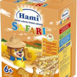 Hami Dětské sušenky SAFARI (6m)