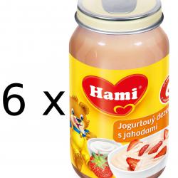 Hami Jogurtový dezert s jahodami - 6 x 190g