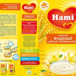 Hami Kaše krupicová s příchutí vanilky 4 x 225g