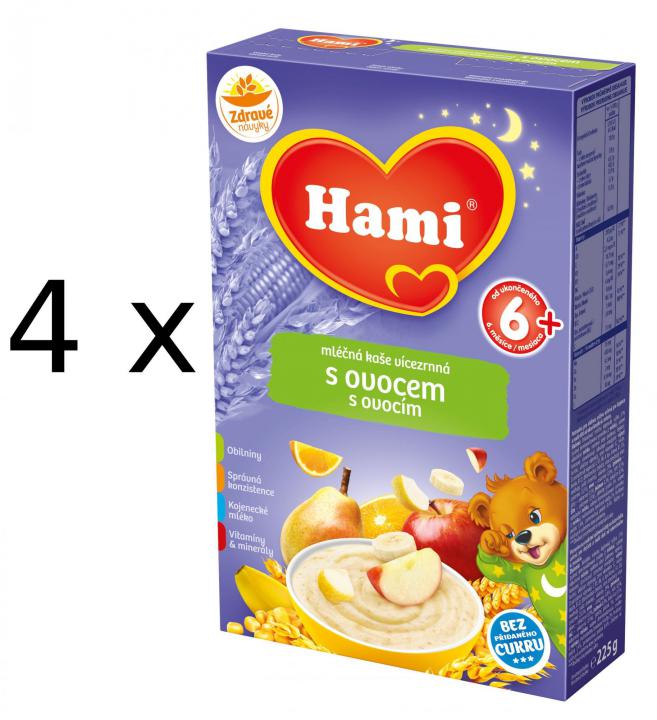 Hami kaše na Dobrou noc ovocná 4 x 225g