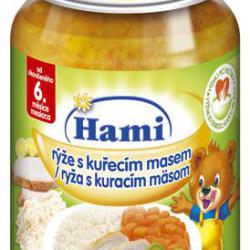 Hami masozeleninový příkrm Rýže s kuřecím masem (6m)