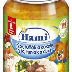 Hami masozeleninový příkrm Rýže, tuňák a cuketa (8m)