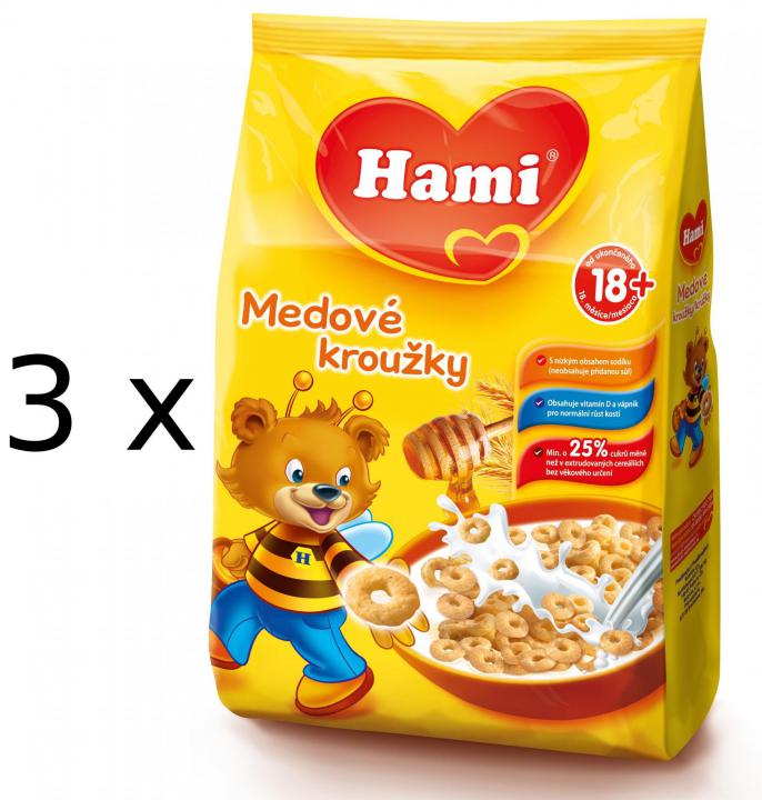 Hami Medové kroužky 3 x 180g