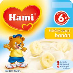 Hami Mléčný dezert Banán - 6 x (4x100g)