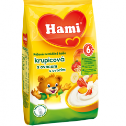 Hami nemléčná kaše rýžová krupicová s ovocem (6m)
