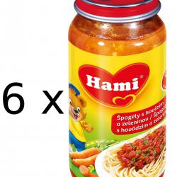 Hami Špagety s hovězím a zeleninou - 6 x 250g