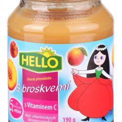 Hello ovocný příkrm S broskvemi (5m)