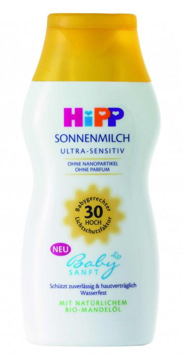 HiPP Babysanft Opalovací mléko SPF30 - 200ml