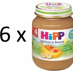 HiPP BIO Banány s meruňkami - 6x125g
