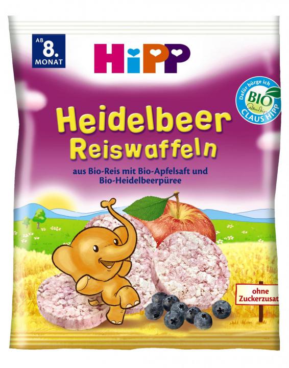 HiPP BIO Borůvkové rýžové oplatky - 7x35g