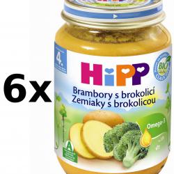 HiPP BIO Brambory s brokolicí - 6x190g