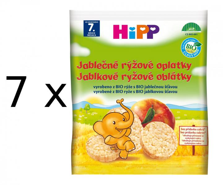 HiPP BIO Jablečné rýžové oplatky - 7x35g