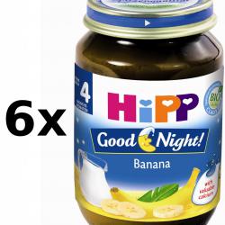 HiPP BIO Kaše na dobrou noc banánová - 6x190g