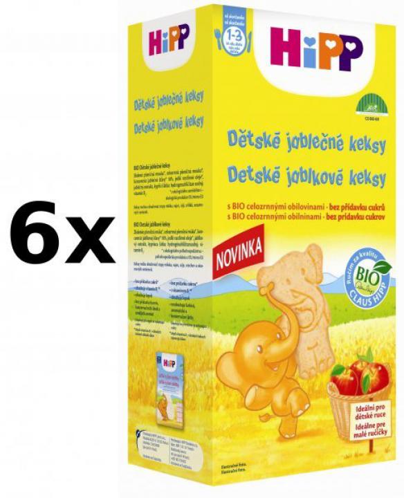 HiPP Dětské jablečné keksy 150 g, 6x