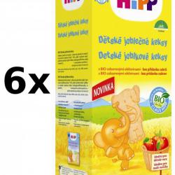 HiPP Dětské jablečné keksy 150 g, 6x