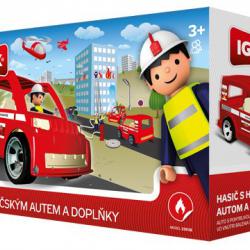 Igráček Hasič s hasičským autem a doplňky