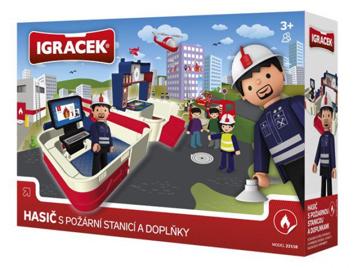 Igráček Hasič s požární stanicí a doplňky
