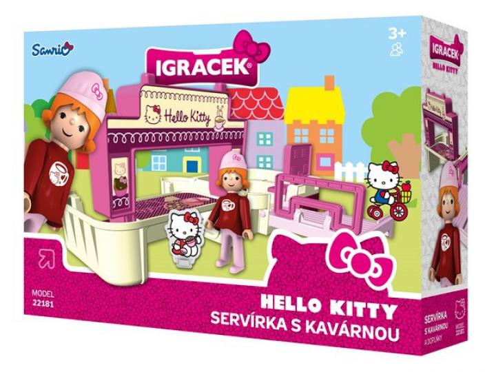 Igráček HELLO KITTY Servírka s kavárnou a doplňky