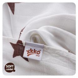 Kikko BMB bambusová zavinovačka Stars 120x120 - Brown Stars