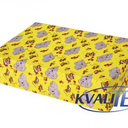Kvalitex Skládací matrace do postýlky, Slůňata žlutá