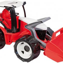LENA Traktor se lžíci, červeno bílý