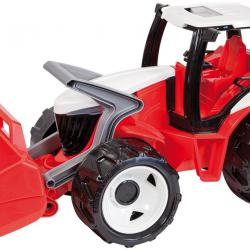 LENA Traktor se lžíci, červeno bílý