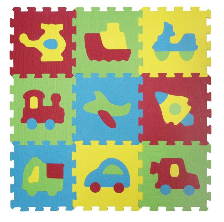 Ludi Puzzle pěnové 84x84 cm dopravní prostředky