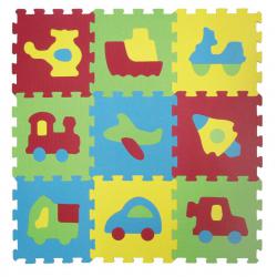 Ludi Puzzle pěnové 84x84 cm dopravní prostředky