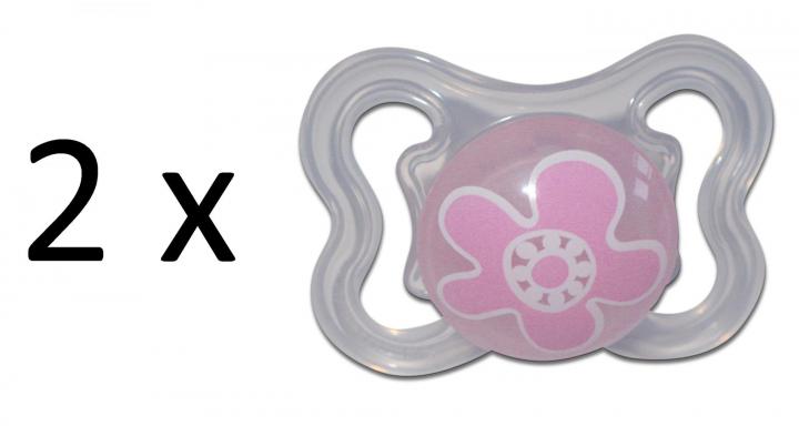 Mam AIR mini dudlík 0-6m, 2x růžová