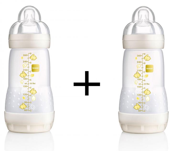 Mam Anti Colic Double pack, 2x260ml, bílá