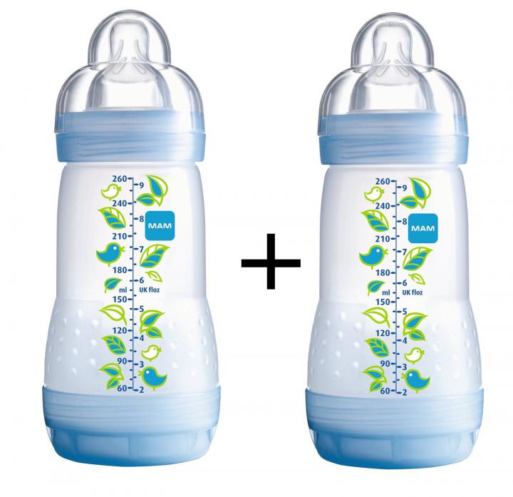 Mam Anti Colic Double pack, 2x260ml, modrá