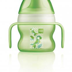 Mam Nevylévací láhev Trainer 220ml + hrnek Starter cup 150ml, zelená