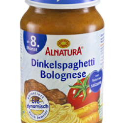 masozeleninový příkrm Špaldové špagety Bolognese (8m)