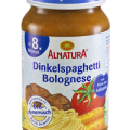Masozeleninový příkrm Špaldové špagety Bolognese