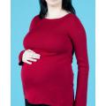 Maternity těhotenská halenka/svetr vínová
