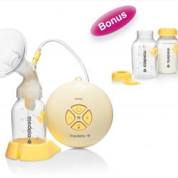 Medela Swing 2 fázová elektrická odsávačka včetně Calma systému + Dárek Sada 3ks 150ml lahví