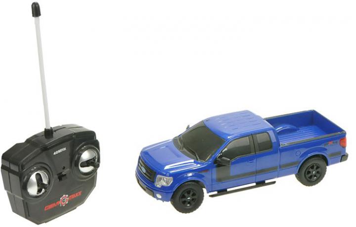 Mikro hračky R/C auto 1:26 Ford F-150 plná funkce se světlem modrá