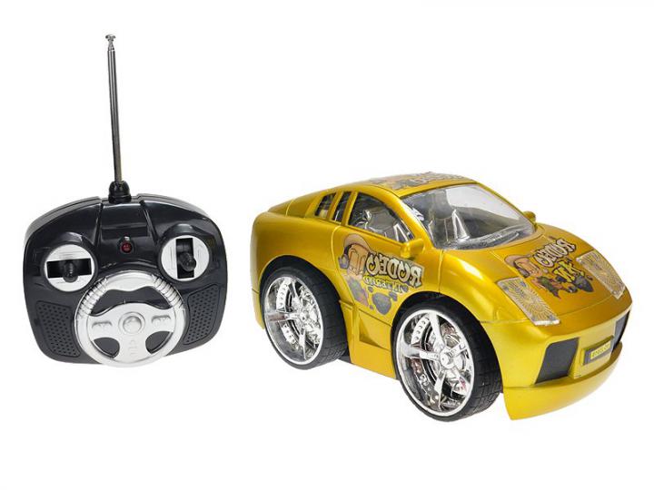 Mikro hračky R/C auto 18cm plná funkce 27MHz se světlem