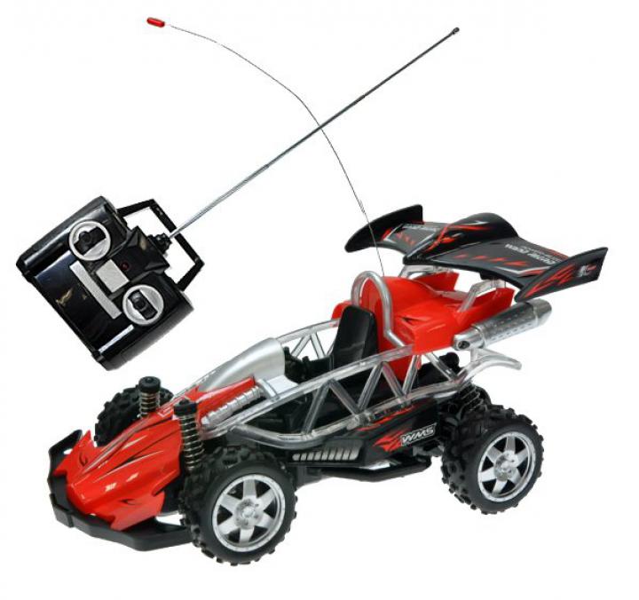 Mikro hračky R/C buggy 30cm 27MHz plná funkce červená