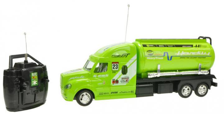 Mikro hračky R/C kamion cisterna 35cm 27MHz se světlem