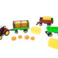 Sada farma - traktor kov + 3vlečky a doplňkySada farma - traktor kov + 3vlečky a doplňky