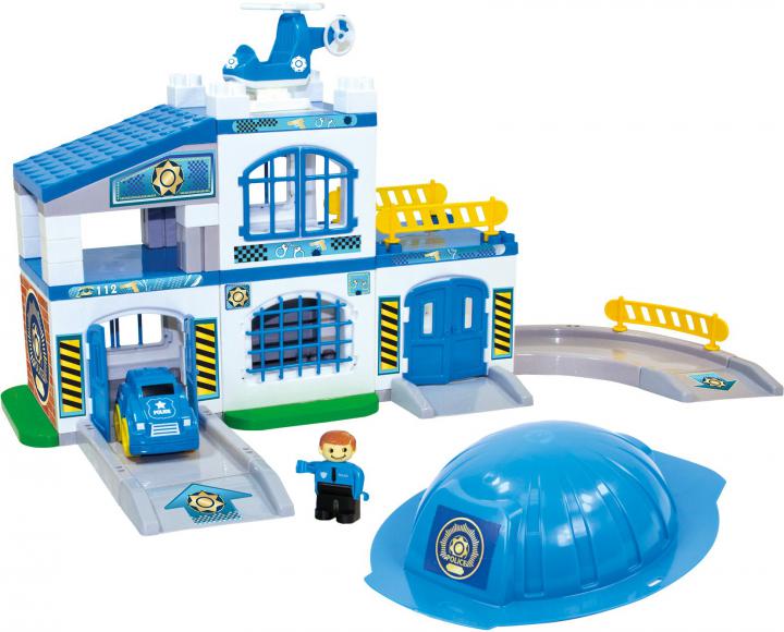Mochtoys Policejní stanice s přilbou