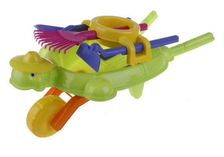 Mochtoys Velký set s kolečkem a doplňky, oranžová