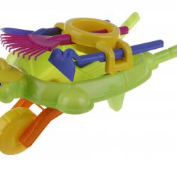 Mochtoys Velký set s kolečkem a doplňky, oranžová